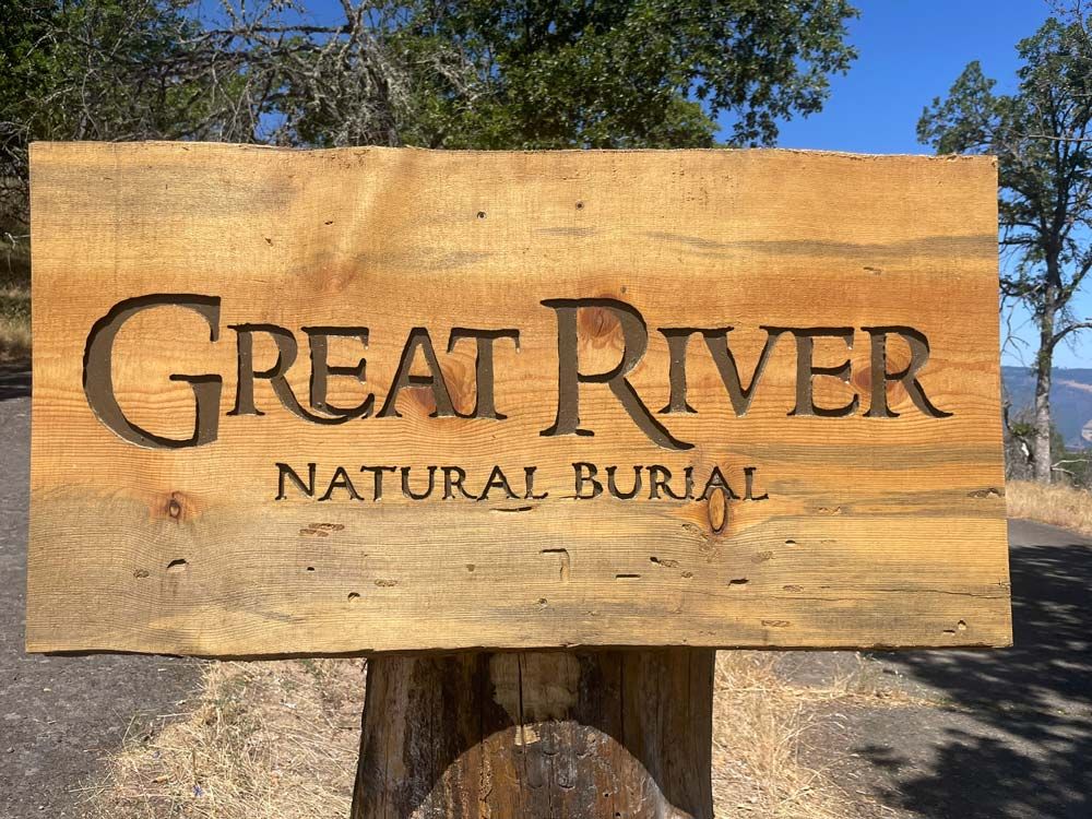 Great River wood plaque made from salvaged wood