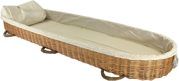 natural willow carrier for green burial