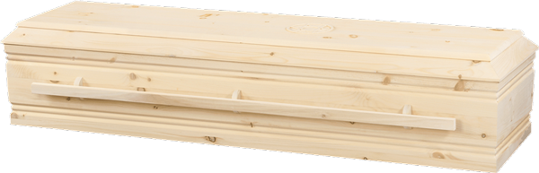 Kidron unfinished pine casket for green burial